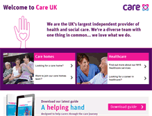 Tablet Screenshot of careuk.com